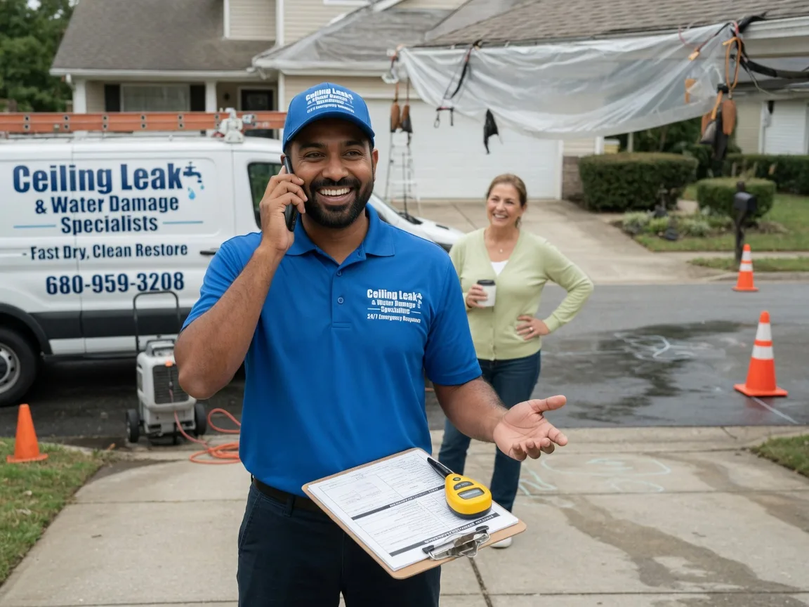 Ceiling Leak Cleanup Churchs Ferry, ND FAQs